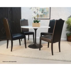 40 " Zaha Round Marble Top Dining Table - Carolina Chair & Table 9 40 " Zaha Round Marble Top Dining Table - Carolina Chair & Table -Baxton Studio Shop GUEST f8ef97bb d91c 43af 85d9 f81d5e720884