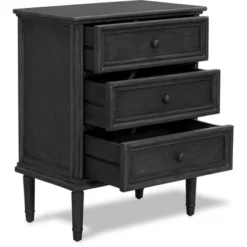 Webster 3 Drawer Storage Cabinet Dark Gray - Finch -Baxton Studio Shop GUEST f915f2f5 aec0 4b07 840b a9274f624909