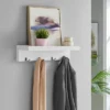 26.6" X 5.75" Coat Rack And Shelf White - Danya B.