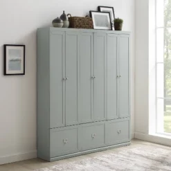 3pc Harper Entryway Set With 3 Pantry Closets Gray - Crosley