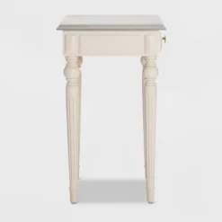 Amos Side Table With Drawer Cream/Gray - ClickDecor -Baxton Studio Shop GUEST fa106ffe d601 41ad a3d0 f777238d33e9
