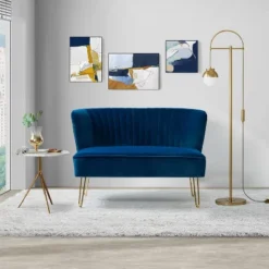 Ainhoa 45" Contemporary Solid And Manufactured Wooden Frame Loveseat | ARTFUL LIVING DESIGN 32 Ainhoa 45" Contemporary Solid And Manufactured Wooden Frame Loveseat | ARTFUL LIVING DESIGN -Baxton Studio Shop GUEST fa126538 568d 45e2 83da c6057229ac67