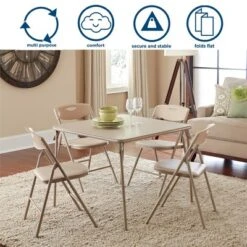 COSCO 5-Piece Folding Dining Set 13 COSCO 5-Piece Folding Dining Set -Baxton Studio Shop GUEST fa50d6a4 c8ae 4401 81d2 9372561b1525