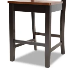 2pc Nicolette Two-Toned Wood Counter Height Barstools Brown/Walnut - Baxton Studio -Baxton Studio Shop GUEST faf7f5a0 7870 4a75 adef ece2aa68a5d1