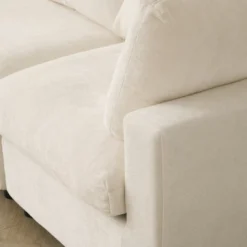 Cloud Couch Modular Sectional Sofa,100.5" V Shaped Couch, Convertible Wide Seater, 5 Seater For Living Room Set,Covers Washable&Replaceable -Baxton Studio Shop GUEST fb054ba6 df5b 488b a89c 42ffaed544cb 1