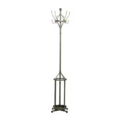 Industrial Iron Coat Rack Black - Olivia & May