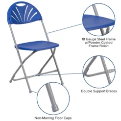 Flash Furniture 2 Pack HERCULES Series 650 Lb. Capacity Plastic Fan Back Folding Chair -Baxton Studio Shop GUEST fb91c972 fa49 4571 8d27 8deb5d81492a