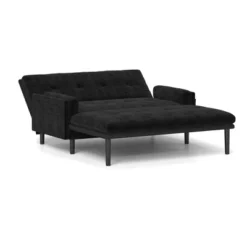 SKRAN Futon Sofa Bed, Loveseat Couch Sofa, Convertible Sleeper With Adjustable Backrest And Upholstered 2-Seat For Small Space, Living Room -Baxton Studio Shop GUEST fbb1e9a6 fff5 4b4e b96f 2866d369e810
