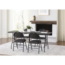 30" Fold-In-Half Blow Molded Folding Table - Room & Joy -Baxton Studio Shop GUEST fbe0dd37 837c 42ac bd41 1763c5da0850