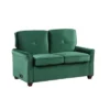 Nielson Convertible Futon Sleeper Loveseat Green - Lifestyle Solutions