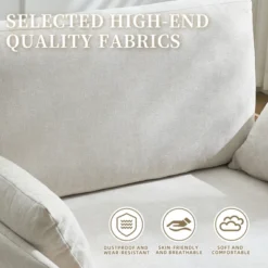 TiramisuBest 3-in-1 Convertible Sleeper,Foldable Sofa Bed Recliner With Three Pillows For Small Spaces -Baxton Studio Shop GUEST fc243433 13c8 409d a88c 963c7e878124