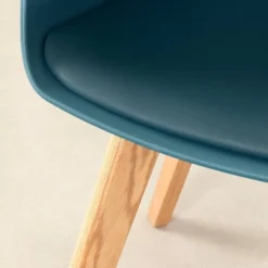 Set Of 2 Flam Dining Chairs With Wooden Legs - South Shore -Baxton Studio Shop GUEST fc2d5256 382d 48c4 b99a 63eddb194730