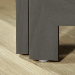 HOMCOM 4 Panel 67" Tall Wood Privacy Screen Room Divider With 3 Display Shelves, And Folding Storage For Bedroom Or Home Office, Gray 9 HOMCOM 4 Panel 67" Tall Wood Privacy Screen Room Divider With 3 Display Shelves, And Folding Storage For Bedroom Or Home Office, Gray -Baxton Studio Shop GUEST fc2d8087 6101 4828 a64e 88210ee6f414