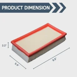 Nispira VF130H Flat Pleated Paper Filter Compatible With Bosch VAC090A Or VAC140A Dust Extractors, 1 Pack -Baxton Studio Shop GUEST fc6a7159 3e39 4d60 873b 5f790a8e4062