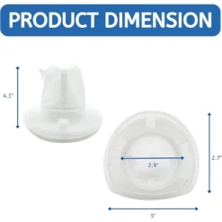 Nispira VF110 Vacuum Cleaner Replacement Filter For BLACK+DECKER Handheld Vacuum, Fit For Models CHV9610, CHV1210, HHVI320JR02, 6 Packs