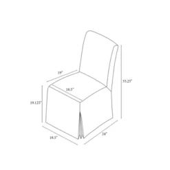 Canvas Slipcover Armless Dining Chair - Hearth & Hand™ With Magnolia -Baxton Studio Shop GUEST fc97354d 061e 4aac 9cad 1061314ab18c