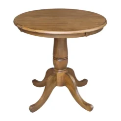 Morgan 30" Round Top Pedestal Table - International Concepts -Baxton Studio Shop GUEST fd01a05d a5bf 496c ad3f 9e5cb1a23677