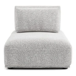 HOMES: Inside + Out 5pc Povoa 159" Modular Curved Sectional Sofa Modern Boucle With Extendable Backrest Light Gray -Baxton Studio Shop GUEST fd08301e 87e9 4995 aec7 78636ab92ea1