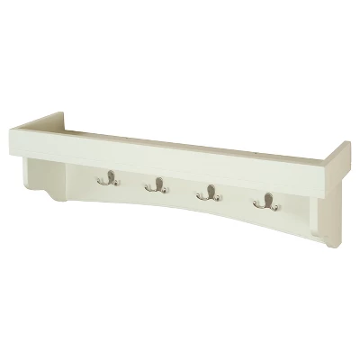 Shaker Cottage Coat Hooks With Tray - Alaterre Furniture 5 Shaker Cottage Coat Hooks With Tray - Alaterre Furniture - Image 5