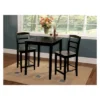 Set Of 3 30" Square Counter Height Table With 2 Madrid Dining Sets Black - International Concepts