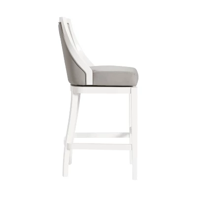 Ellie Bar Height Stool With Back - Alaterre Furniture 4 Ellie Bar Height Stool With Back - Alaterre Furniture - Image 4
