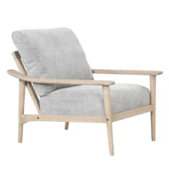 Retro Accent Chair With Solid Wood Frame And Vertical Slatted Back-ModernLuxe 23 Retro Accent Chair With Solid Wood Frame And Vertical Slatted Back-ModernLuxe -Baxton Studio Shop GUEST fe8dd1b3 2da3 4365 8de9 13611edac40b