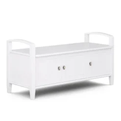 44" Norfolk Solid Wood Entryway Storage Bench - WyndenHall -Baxton Studio Shop GUEST feafbded 8e4d 40b8 a1b7 a53ae0644bce