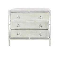 Glam Painted Wood And Mirror Chest White - Olivia & May -Baxton Studio Shop GUEST fec726e5 49b6 414b 99c3 78808032c693