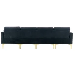 111" U-Shape Convertible Sectional Sofa Couch With Movable Ottoman-ModernLuxe 24 111" U-Shape Convertible Sectional Sofa Couch With Movable Ottoman-ModernLuxe -Baxton Studio Shop GUEST fefff184 81b2 4149 b1a8 e80b2167ab4d