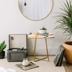 ThirtyOne Illustrations Streamers Side Table - Deny Designs -Baxton Studio Shop GUEST ff4b3d5e d8b1 4185 b5fe 48c1aff37c54