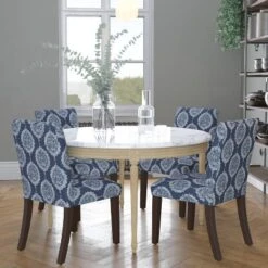 Hendrix Dining Chair In Damask - Skyline Furniture -Baxton Studio Shop GUEST ff73e106 614e 4142 aebc 10b16e4f696b